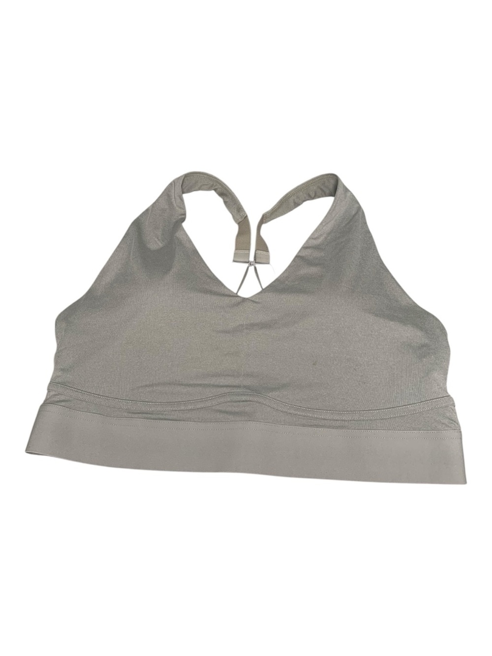 Fabletics light Gray Women's Seamless Sports Bra Bralette - Comfortable Support